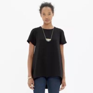 Madewell black tailored tee, size L